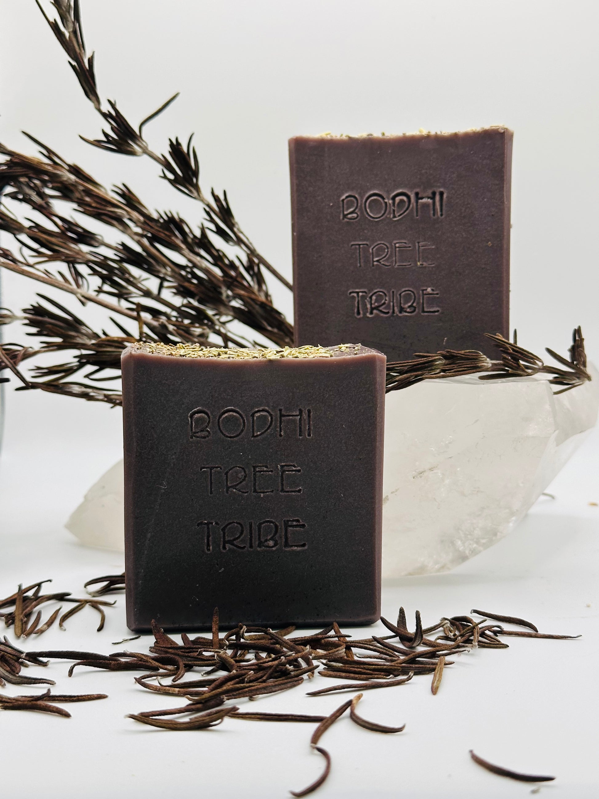 Artisan Soaps , Handmade soaps, Organic, Eco friendly, 6.5 OZ soaps, natural soap, Rosemary essential oil, dry rosemary, alkanet root powder, buttermilk base, bodhi tree tribe, concious living, earth friendly, made with love.