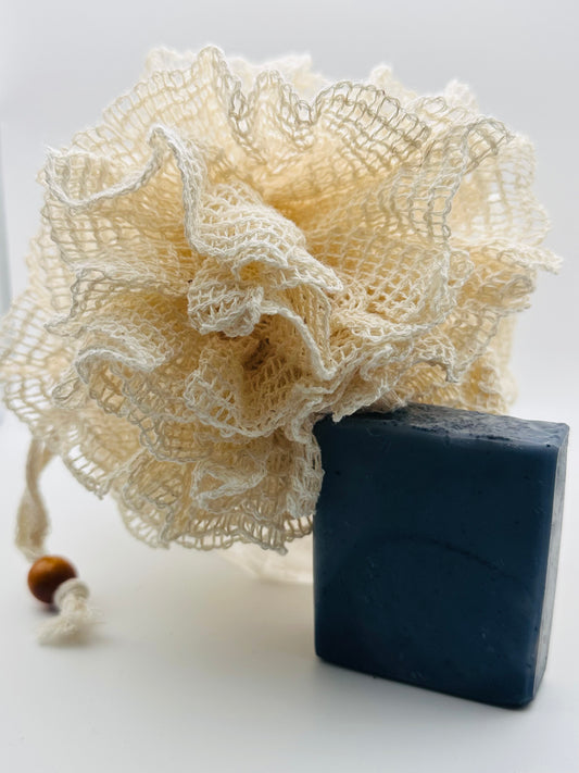 Eco-friendly organic Loofah made with natural ingredients/materials, designed for holistic self-care and ritual cleansing. Bodhi Tree Tribe."

